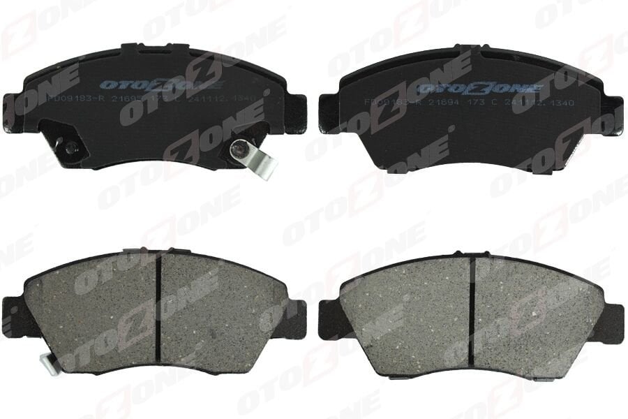 ÖN FREN BALATA BÜYÜK TİP HONDA CIVIC 1.6L B16A2 VTEC 16v 160hp EK 96-98 / 1.4L D14 3 kapı - H/B ES 01-05 kalınlık : 16.00 mm - Aşınma ikaz soketli