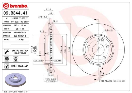 FREN DISKI ON MERCEDES W176 W246 C117 X117 X156 2 Adet