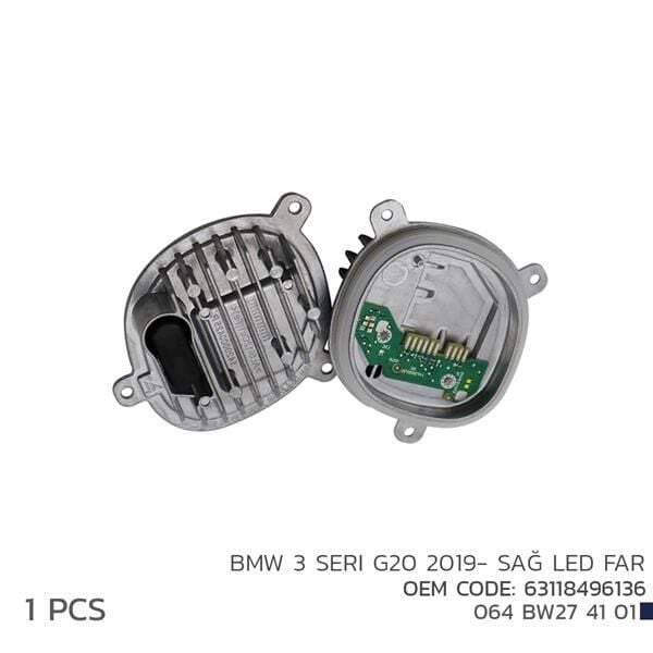 BMW 3 SERI G20 2019- SAĞ LED FAR MODÜL 63118496136