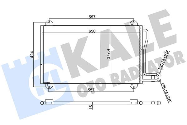KLIMA RADYATORU MERCEDES SPRINTER B901>B905 95>06