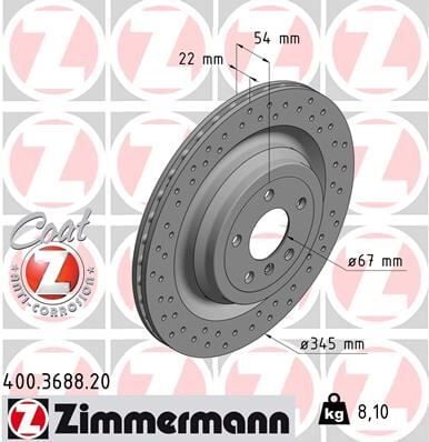 FREN DISKI ARKA 4-matic MERCEDES W166 X166 2 Adet