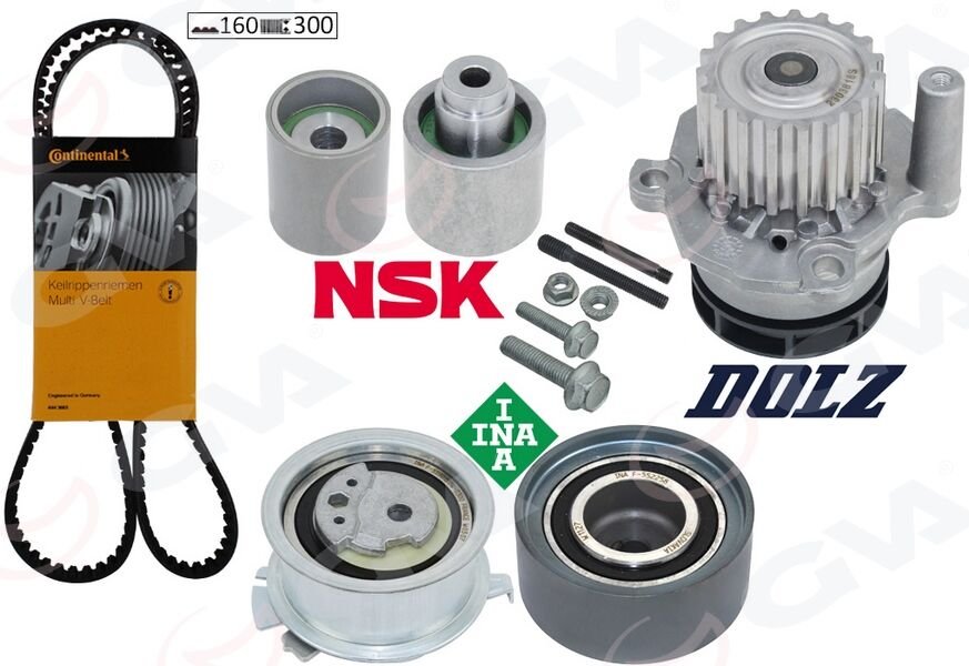 DEVİRDAİMLİ TRİGER SETİ AUDI A4-A5-A6-PASSAT-TIGUAN-SUPERB 2.0 TDI 10> CBAA-CBAB-CBBB-CBAC-CAGA-CAHA