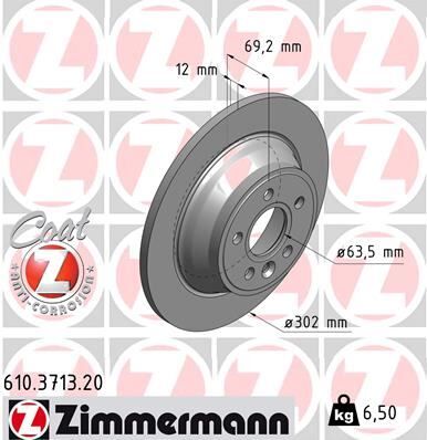 ARKA FREN DISK AYNASI VOLVO V70 III 07> D4 13> S80 II 2.0 3.2 /2.0TDI 08> XC70 06> 2 Adet