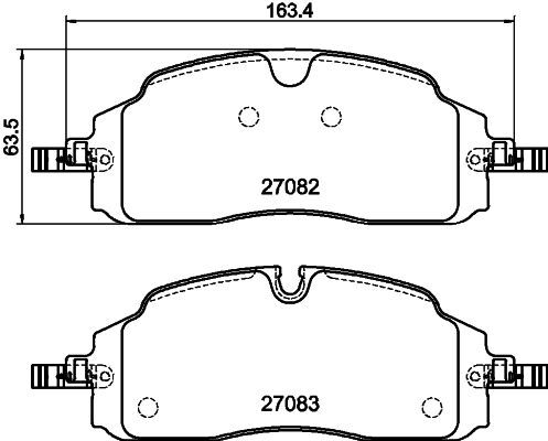 417/1-200 ON FREN BALATASI YENI TRANSIT CUSTOM-VW CARAVELLE-TRANSPORTER 23>