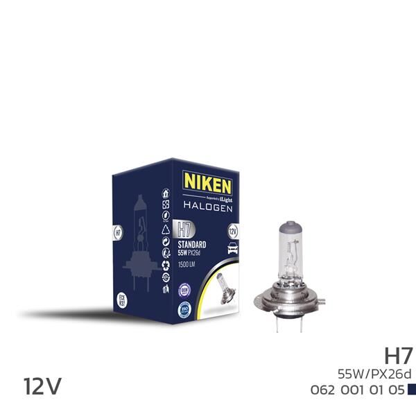 NIKEN H7 55W HALOJEN AMPUL PX26d 12V 10 Adet