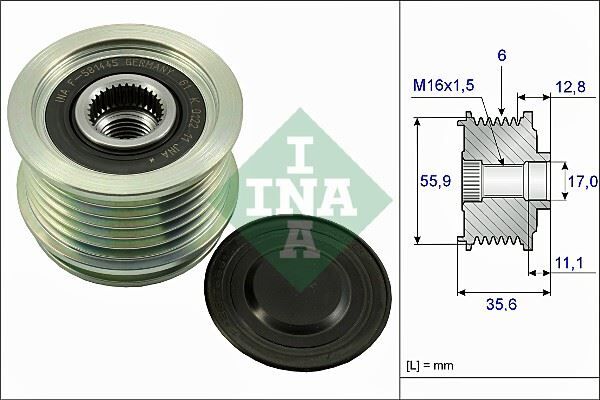 ALTERNATÖR GERGİ RULMANI ALTERNATÖR KASNAĞI PASSAT-A4-A6 1.8-2.0 TFSI BZB