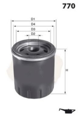 YAĞ FİLTRESİ BOXER-JUMPER-VIVARO C-ZAFIRA LIFE-P308-P508-P3008-P5008-EXPERT-JUMPY-C4-C5-TOYOTA PROACE 2.0 DW10 DTR-DTH-DTL BlueHDI-TDCI