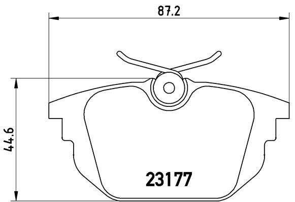 ARKA FREN BALATASI FIAT TEMPRA 90>TİPO 87> UNO 89> MAREA 96> CROMA 87> BRAVO 96> ALFA ROMEO 145-146-155-156-164