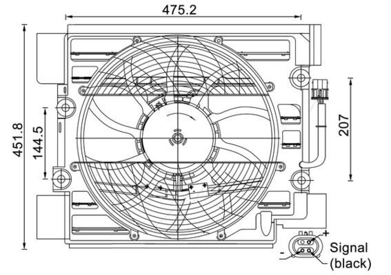 RADYATOR FANI KOMPLE BMW M52 M54 M62 E39