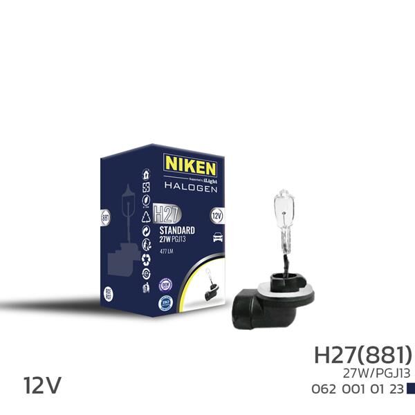 NIKEN H27W/2 881 27W HALOJEN AMPUL PGJ13 12V 10 Adet