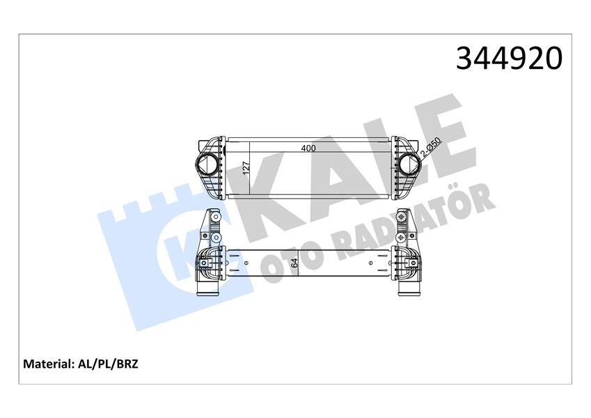 TURBO INTERCOLL RADYATORU TRANSİT CONNECT TC7 06>14 1.8DI 1.8 TDCI AL PL SYSTEM