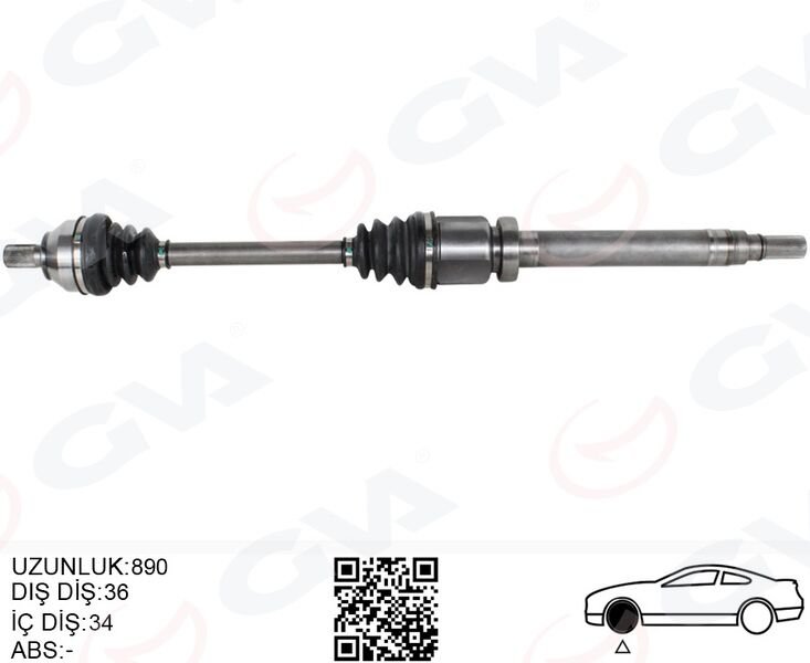 ÖN AKS KOMPLE SAĞ FOCUS II 04>09 1.6 TDCI CVT OTOM. DIZEL