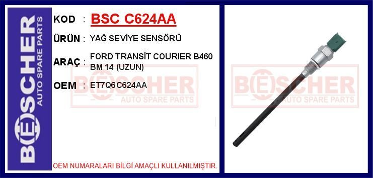 YAĞ SEVİYE SENSÖRÜ FORD TRANSİT COURIER B460 BM 14 UZUN