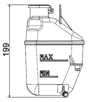 RADYATOR YEDEK SU DEPOSU MINI R50 R52 R53