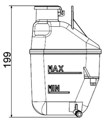 RADYATOR YEDEK SU DEPOSU MINI R50 R52 R53