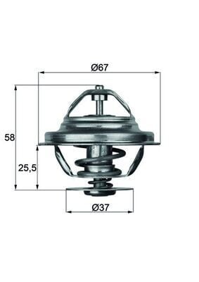 TERMOSTAT 80 C MERCEDES OM616 W123 W460