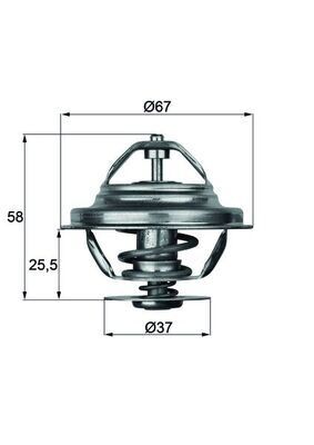 TERMOSTAT 80 C MERCEDES OM616 W123 W460