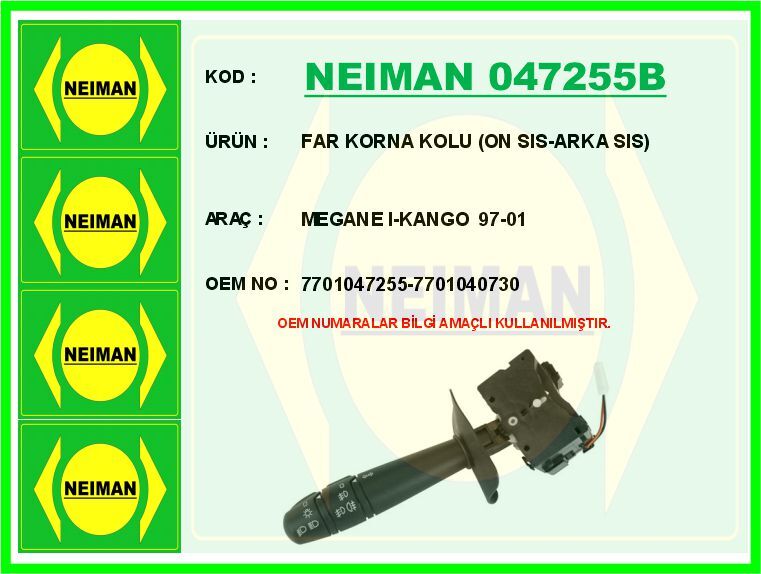 FAR KORNA KOLU ON SIS-ARKA SIS MEGANE I-KANGO 97-01