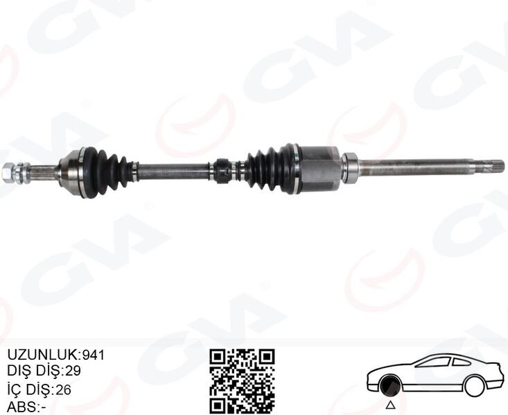 KOMPLE AKS SAĞ NISSAN QASHQAI 1.5L K9K J10 06-13 MANUEL VİTES