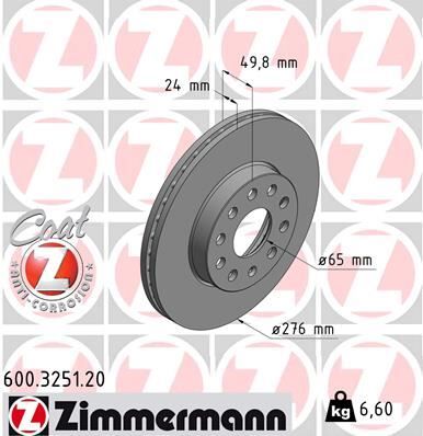 ÖN FREN AYNASI GOLF 7 12>LEON 13>A3 13>OCTAVIA 12> 276x24x5DLxHVLI 0986479C47 2 Adet