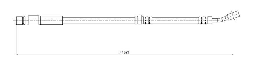 ÖN FREN HORTUMU OPEL VECTRA B 96>02 420mm M10 2 Adet