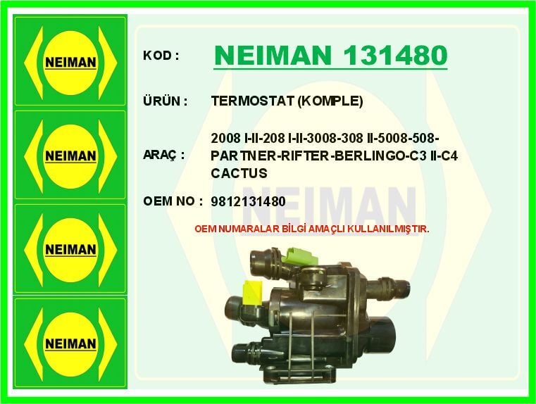 TERMOSTAT KOMPLE ASTRA L-CORSA F-MOKKA-CROSSLAND-GRANDLAND-COMBO E-P208 I-II-P2008 I-II-P3008-P308 II-P5008-P508-PARTNER-RIFTER-BERLINGO-C3 II-C4 CACTUS- PICASSO-C5 AIRCROSS 1.2 THP-PureTech EB2