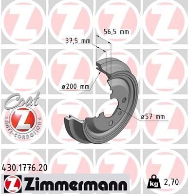 ARKA KAMPANA ASTRA F 1.4i-1.6i 91>98 KADETT 79>91 228x200x38x100x56 4DL 2 Adet