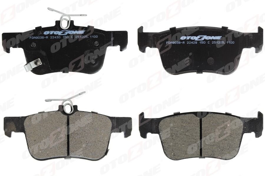 ARKA FREN BALATA HONDA CIVIC 1.6L R16B 4 kapı sedan benzinli FC5 kasa 16-> / CR-V 2.0L K20 RD RE kasa 02-06 / FORD TRANSIT CONNECT 1.5L 1.6L 15-> / KUGA 1.5L 1.6L 2.0L 13-> / FOCUS 1.5L 1.6L 2.0L