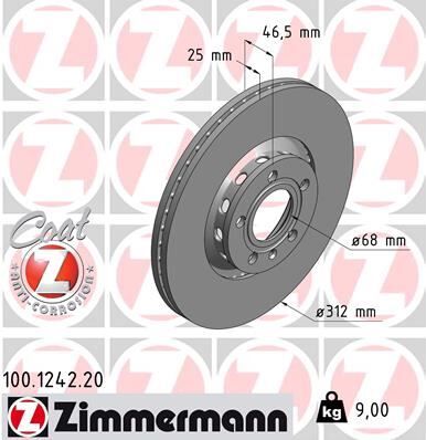 ÖN FREN AYNASI PASSAT 1.6-1.9TDI-2.0-1.8T 00/5.05 A4 01>A6 97SUPERB 02>EXEO 09> 312x25x10DLxHAVALI x 986479057-DF4262S 2 Adet