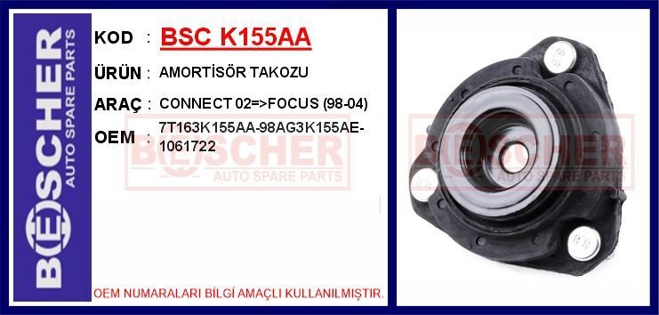 AMORTİSÖR TAKOZU ÖN FORD CONNECT-FOCUS 98> 2 Adet
