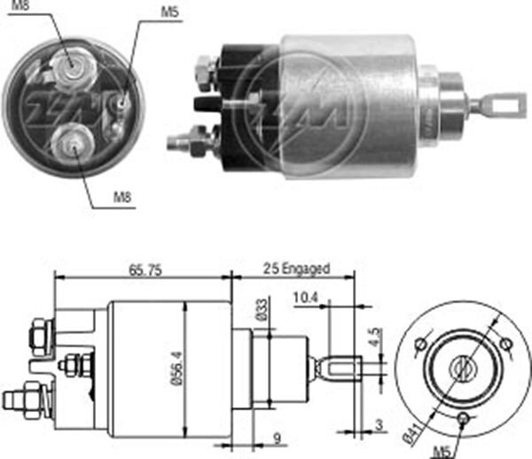 MARŞ OTOMATİĞİ 12V CITROEN BERLINGO-SAXO-XSARA-PEUGEOT P106-P205-PARTNER BENZİNLİ SBO-0679