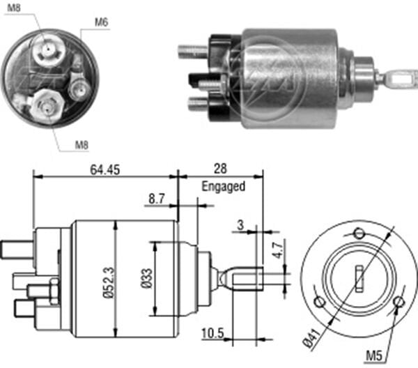 12V FORD COURIER-ESCORT-EUROLINE-KA-MONDEO-NUGGET-SCORPIO-TOURNEO-TRANSIT SBO-0371