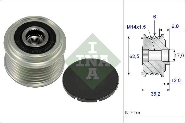 ALTERNATÖR KASNAĞI RULMANLI TOYOTA AURIS COROLLA 1.4L 1NDTV NDE120 NDE150 5VİTES 04-09