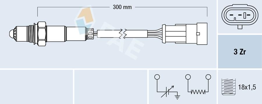 OKSIJEN SENSÖRÜ R19 CLIO I KANGOO 97> CLIO II 98> LAGUNA I 96> E7J 1.4 1.6 16V