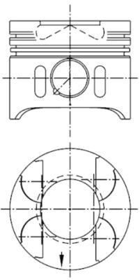PISTON SEGMAN 0.50 88.51mm MERCEDES OM611 OM612 OM613 W203 W210 W463 W220 W638 B901>B905 30 PIM