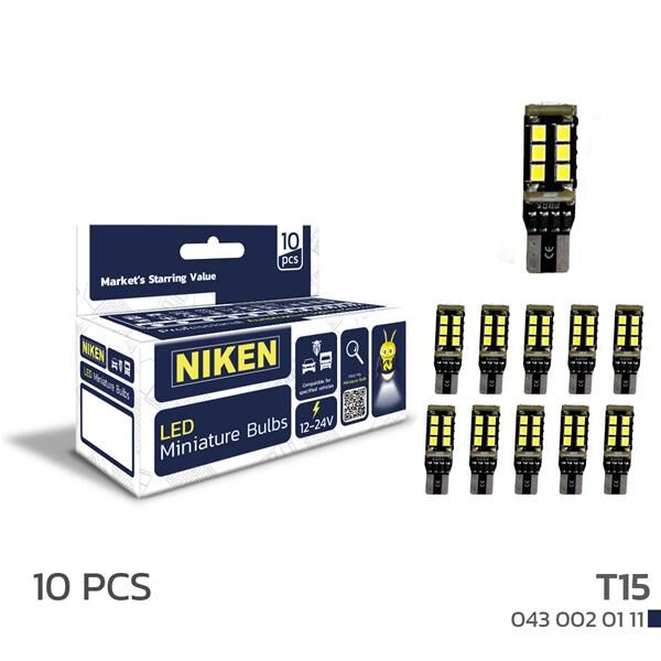 LED AMPUL T15CANBUSPARKLEDİ15LEDLİ 10LU 10 Adet