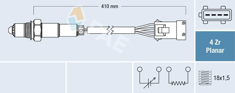 OKSİJEN SENSÖRÜ ÜST-ÖN PARTNER-BERLINGO-P206-P208-P301-P306-P307-P308-P406-O407-P607-C-ELYSEE- C3- C4-C5-XSARA 1.4 TU3 1.6 TU5 2.0 EW10 2.2 EURO5