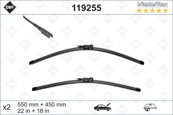 SILECEK SUPURGESI TAKIMI 550mm / 450mm BMW F20 F21 F22 F23 F87 SWF