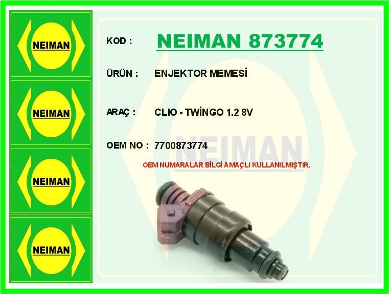 ENJEKTOR MEMESİ CLIO - TWİNGO 1.2 8V