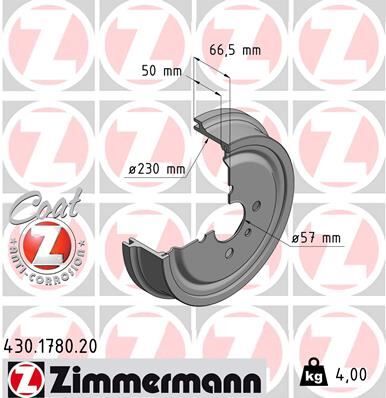 ARKA KAMPANA ASTRA G 98>09 COMBO C 01>11 ASTRA F SW 91>98 230x265x57x69x4DL 93189219 2 Adet
