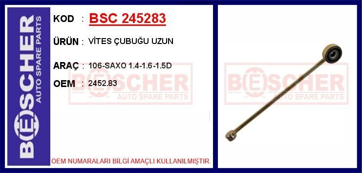 VİTES ÇUBUĞU UZUN 106-SAXO 1.4-1.6-1.5D