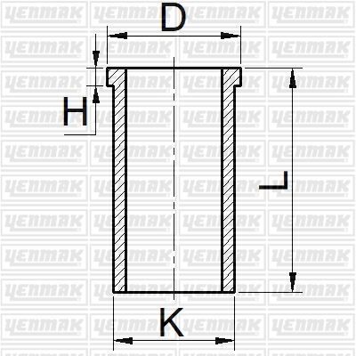 MOTOR PİSTON GÖMLEĞİ 0.50 P206-P207-P307-P308-EXPERT-PARTNER-BERLINGO-C3-C4-C5-JUMPY 1.6 HDI DV6T FOCUS-C-MAX 2.0 TDCI 4 Adet