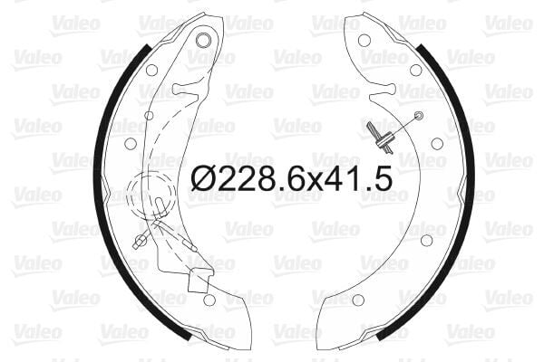 ARKA FREN BALATASI PABUÇ PEUGEOT PARTNER 96>15 P405 87>97 CITROEN BERLINGO 96>15 XSARA 99>11 228x 42