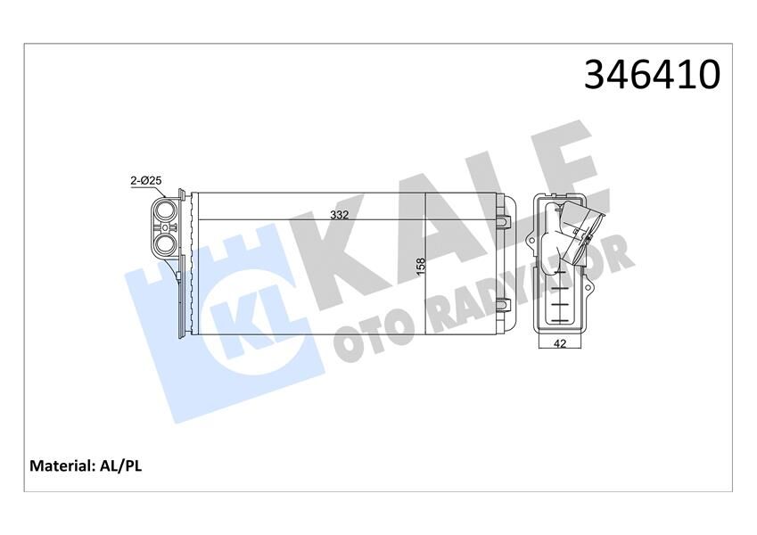 KALORİFER RADYATÖRÜ MASTER II 2.5D-2.8DTI 98-01 OPEL MOVANO 1.9DTI-2.2DTI 00 >