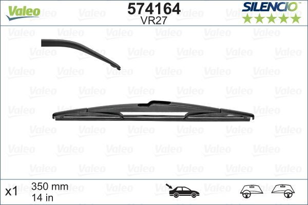 SİLECEK SILENCIO 35cm x1 VM27 ARKA P106/P206/SAXO/XANTIA