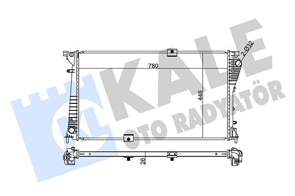 RADYATÖR VIVARO 06>TRAFIC II06> 2.5CDTI G9U.6.30 AC KLİMASIZ MEK 780x462.25x27 AL PL BRZ