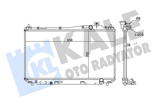 RADYATÖR CIVIC VII MEKANİK AL/PL/BRZ 350x658x16