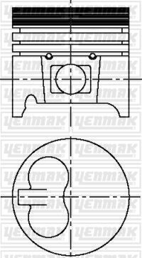 MOTOR PİSTON SEGMAN STD TUD5. VJX. VJY. VYZ 77.00mm 4 Adet