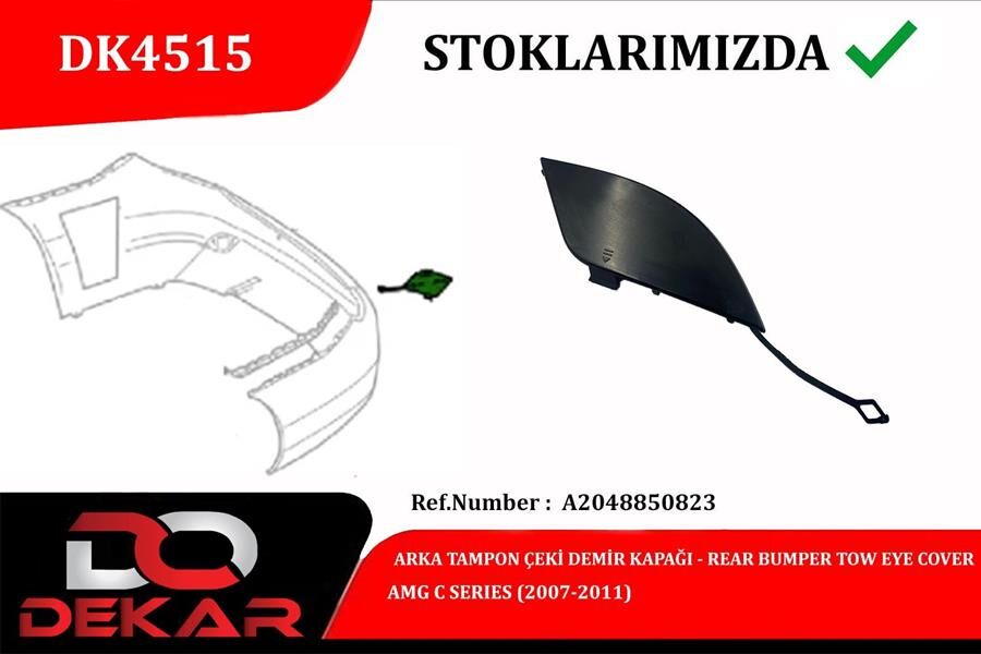 ARKA TAMPON ÇEKİ DEMİR KAPAĞI AMG C 2007-2011 2 Adet