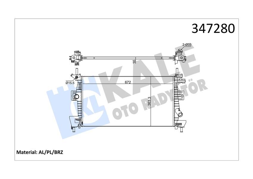 MOTOR SU RADYATORU FOCUS III C MAX 11>1.6TI VCT 1.6 ZETEC EFI AL PL BRZ